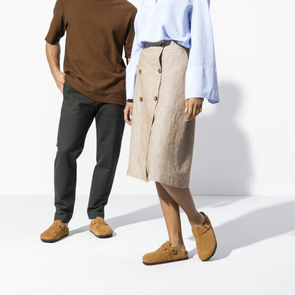 Birkenstock Boston Soft Footbed Suede Leather Mink - 图片 14