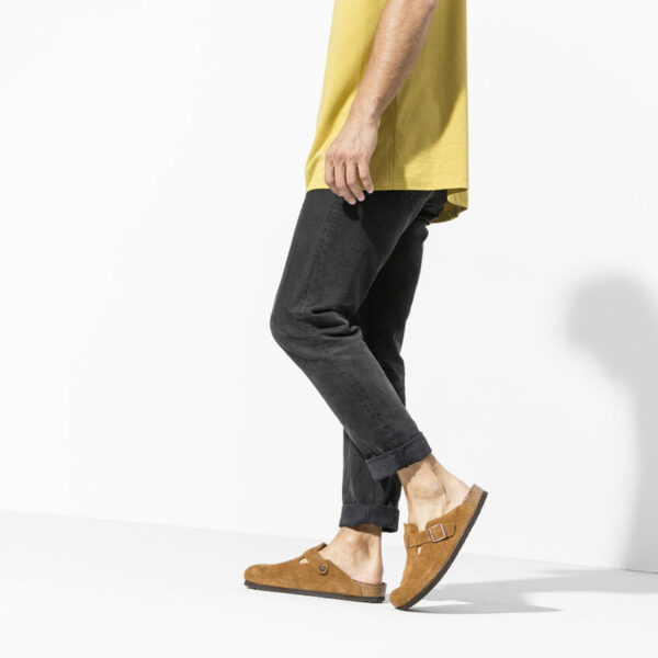 Birkenstock Boston Soft Footbed Suede Leather Mink - 图片 9