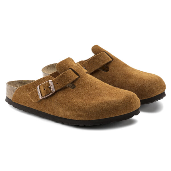 Birkenstock Boston Soft Footbed Suede Leather Mink - 图片 4