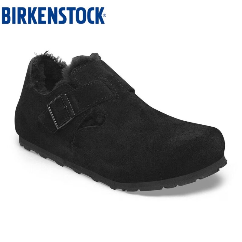 Birkenstock London Shearling Suede Leather